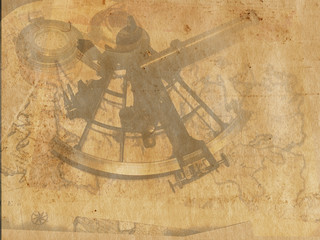 Vintage steampunk astrolabe map, travel paper canvas, compass grunge old retro wallpaper