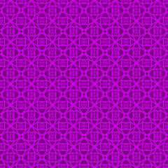 Abstract Repeat Backdrop With Lace Geometric Ornament. Vector illustration. Purple color