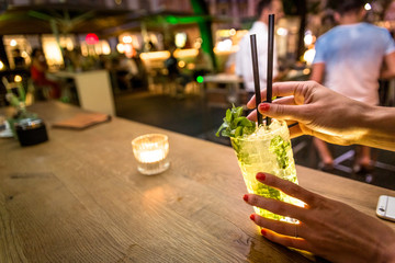 bar cocktail drink  evenign