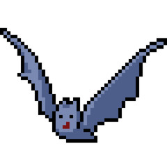 vector pixel art bat