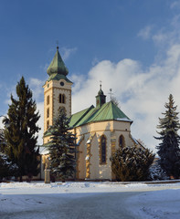 Fototapeta na wymiar Cathedral of St. Nicholas, Liptovsky Mikulas, Slovakia, Europe