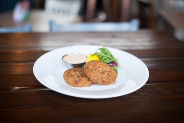breaded potato burgers