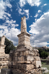 Fototapeta na wymiar Ancient Greek sculpture Stoa of Attolos in Athens