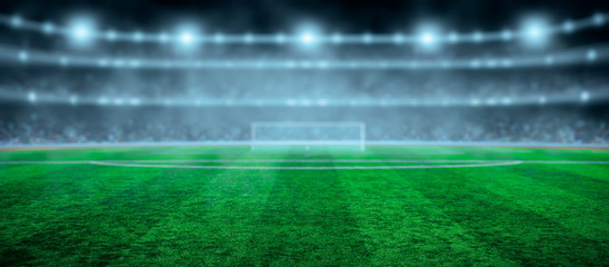 soccer stadium with illumination