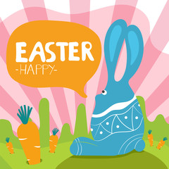 Easter Holiday Poster. Vector Illustration.