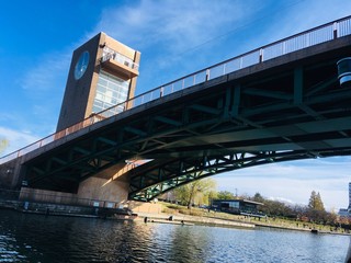 富山県　富岩運河環水公園の天門橋 -  Tenmon Bridge at Toyama Prefecture Tomiwa Canal Water Park