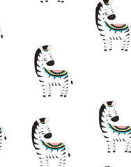 cute little zebra vector print