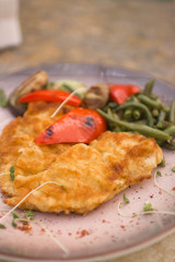 grilled chicken with vegetables