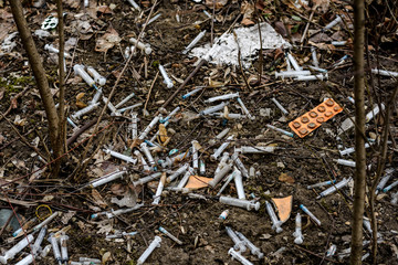 syringes in the park