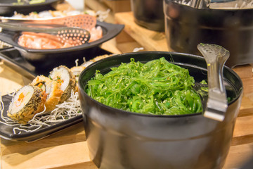  delicous Japanese food buffet in restaurant