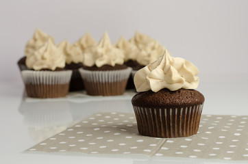 Devil’s Food cupcakes, delicious Moka, coffee and chocolate cupcake