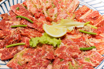 BBQ house meat Bake dinner