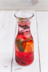 summer drink in the bottle