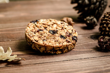 Healthy food. Pressed cereals.