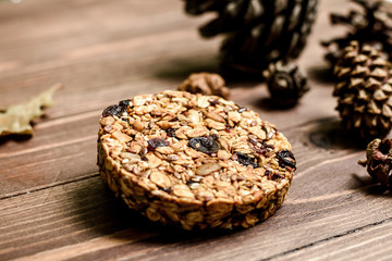 Healthy food. Pressed cereals.