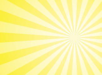 Fototapeta premium Sunlight abstract wide background. Yellow and white color burst horizontal background.