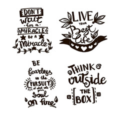 Vector Chalkboard phrase handwriting calligraphy. Black and white engraved ink art. Isolated quotes illustration.