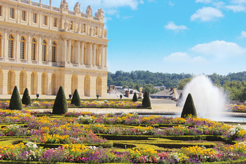 Versailles, France: Gardens of the Versailles Palace near Paris, France.