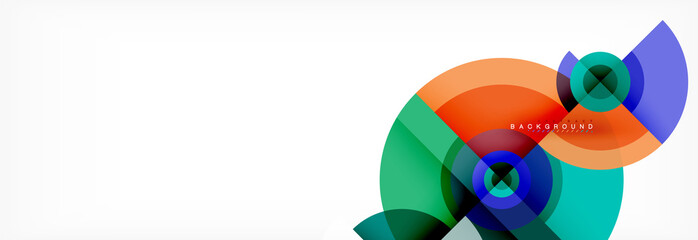 Geometric circle abstract background, creative geometric wallpaper.
