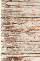 Old pine boards with peeling paint