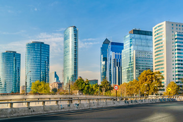 Fototapeta na wymiar Santiago de Chile Skyscrapers