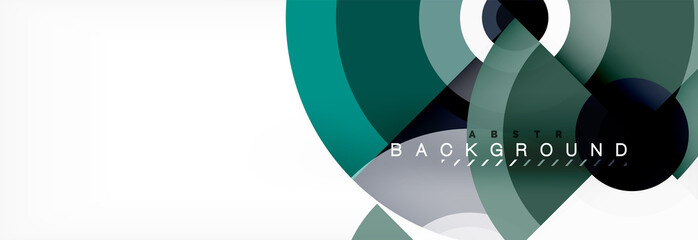 Fototapeta premium Modern circle background