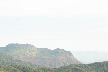 panoramic view of the mountains