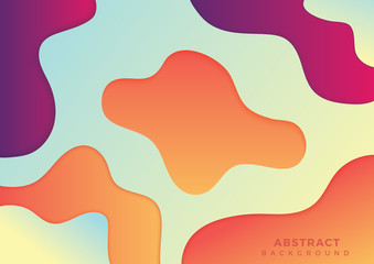 Dynamic wave colorful background