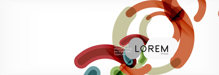 Line design circles abstract background