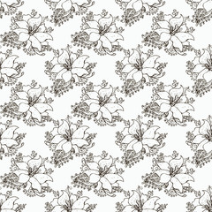 Seamless pattern on white background