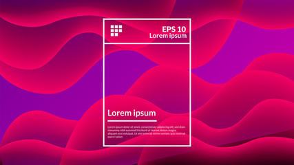 Naklejka premium Abstract modern gradient purple wavy background for business presentation or landing page