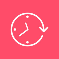 Flat time icon