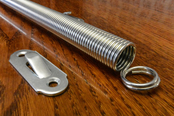 Door spring on the table