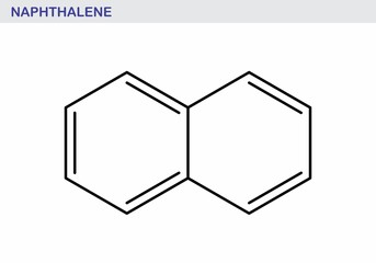 Naphthalene hydrocarbon molecule