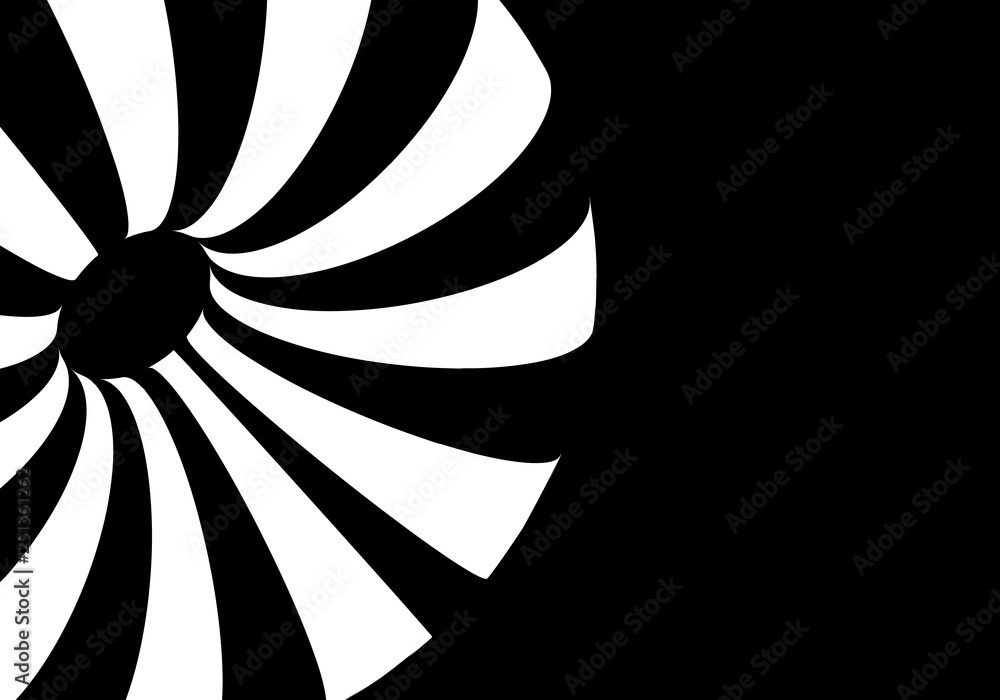 Canvas Prints abstract background with striped torus.