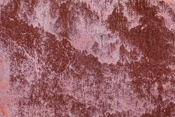 Grunge rusted metal texture. Rusty corrosion and oxidized background. Worn metallic iron panel.