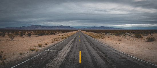 Panorama of Valley Of Fire Road in Nevada  