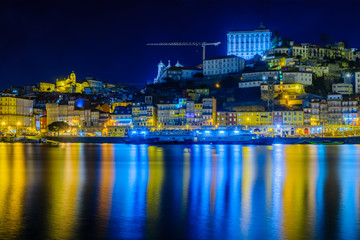 Douro river and the Ribeira (riverside), in Porto