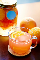 Fresh orange drink 