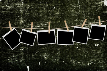 Interior design vintage wall and show pictures.