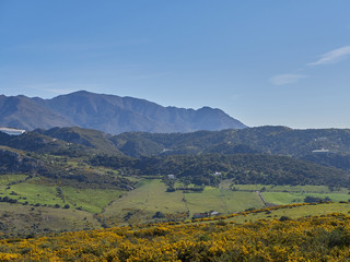 Fototapeta na wymiar Rural area in Spain, mountains
