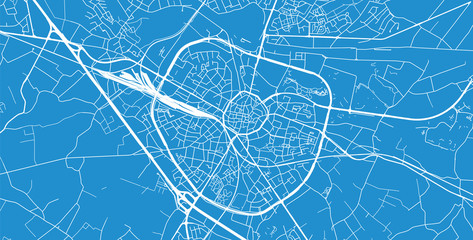 Urban vector city map of Hasselt, Belgium