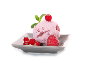glace à la fraise