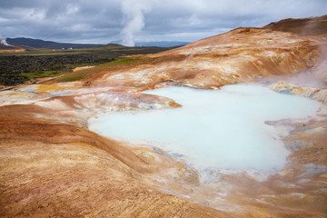 Leirhnjukur Clay Hill rhyolite formation Krafla volcanic area Myvatn region Northeastern Iceland Scandinavia