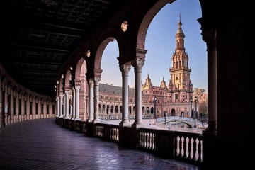 Fototapeta premium Plaza de Espana in Seville, Spain