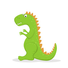 Cute Green Dinosaur