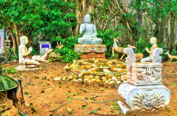 Buddhist temple on Marble Mountains at Da Nang, Vietnam