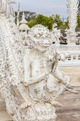 Obraz premium Wat Rong Khun designed and constructed by Chalermchai Kositpipat
