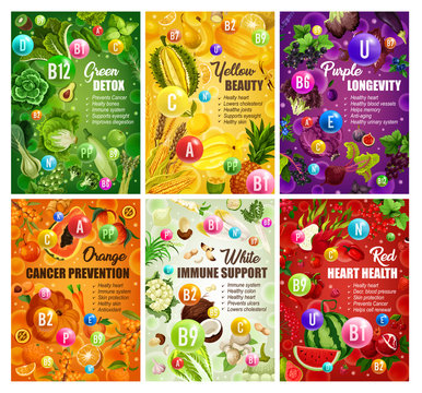 Color Diet Brochure Healthy Food Nutrition