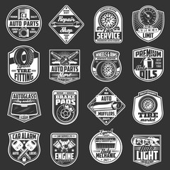 Obraz premium Car repair spare parts, auto diagnostics service